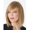 Mature Blonde Straight Shoulder Length Lace Front  Human Hair Women Wigs