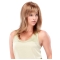 New Style Layered Blonde Straight With Bangs  Capless Synthetic Women Wigs
