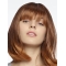 Fashional Auburn Shoulder Length Straight With Bangs High Quality Wigs