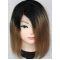Discount Shoulder Length Straight Style Without Bangs Lace Front Human Hair Women Ombre Wigs