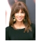  Comely Shoulder-length Straight with Bangs  Lace Human Hair Halle Berry Women Wig 