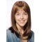 Wonderful  Brown Shoulder Length Straight With Bangs Lace Front High Quality Synthetic Women Wigs