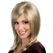 Wholesome Blonde Monofilament Straight Shoulder Length Lace Synthetic Women Wigs