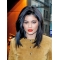 Black Straight Without Bangs Capless Synthetic Kylie Jenner Hair