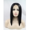Black Straight Shoulder Length Without Bangs Lace Front Synthetic Women Wigs