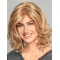 Shoulder Length Wavy Ombre/2 tone Monofilament Synthetic Women Wigs 