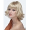 Shoulder Length Blonde Wavy Monofilament  Classic Synthetic Wigs For Women