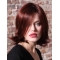 Red Wavy Without Bangs Monofilament Synthetic Women Wigs