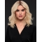 Blonde Wavy Without Bangs Layered Shoulder Length Medium Synthetic Women Wigs