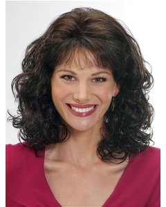Exquisite Brown Wavy Shoulder Length Capless Classic Human Hair Women Wigs