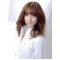 Amazing Auburn Wavy With Bangs Shoulder Length Capless Human Hair Women Wigs
