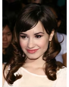 Cosy Monofilament Wavy Shoulder Length Lace Front Human Hair Women Celebrity Wigs