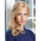 Affordable Blonde Wavy Shoulder Length Lace Front Human Hair Women Wigs