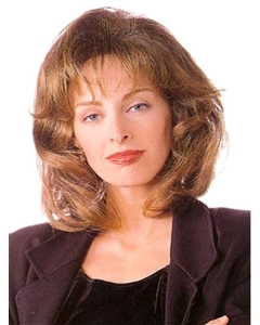 Classic Auburn Wavy Shoulder Length Lace Front Synthetic Women Wigs